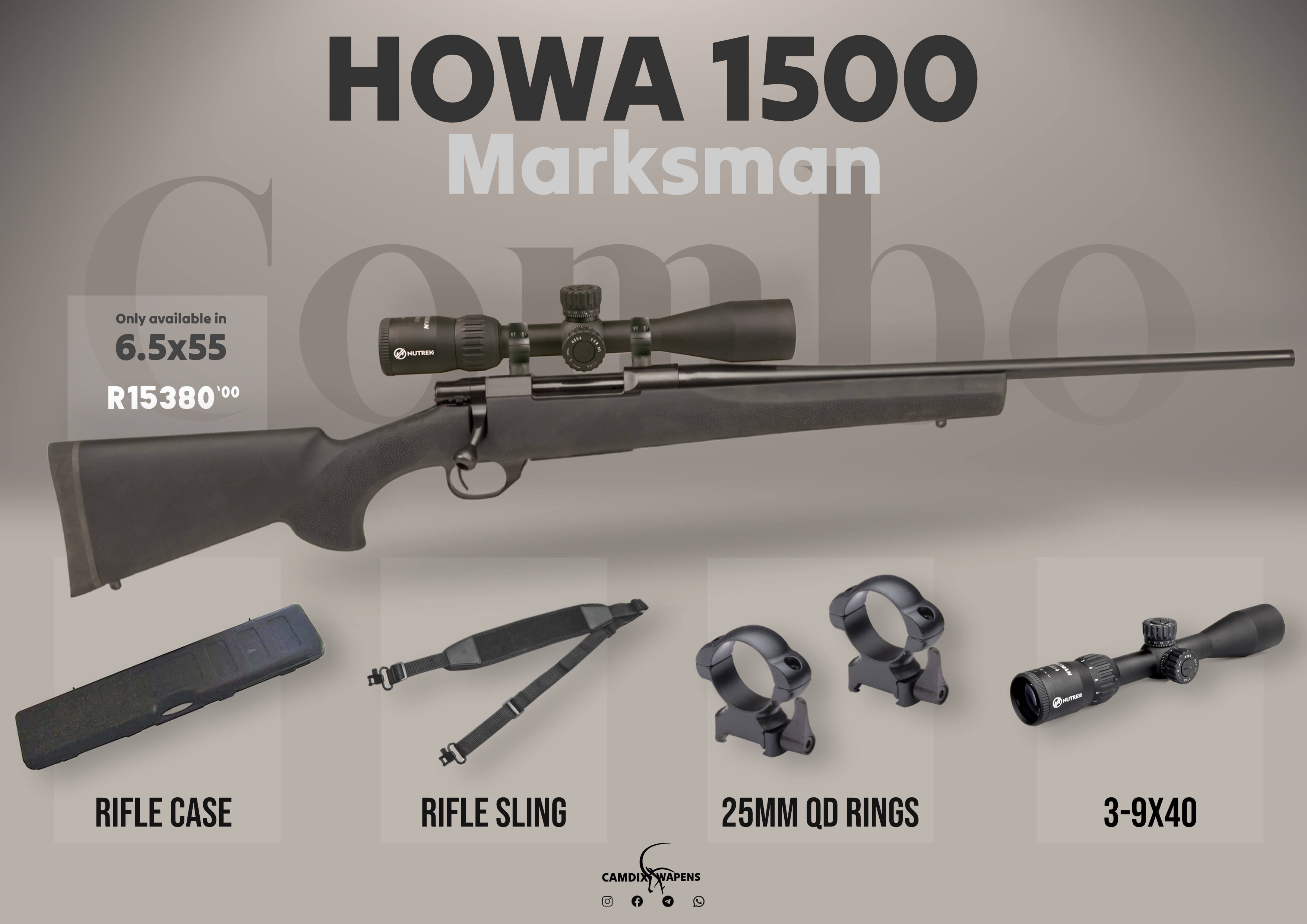 Howa 6.5x55 Marksman Combo